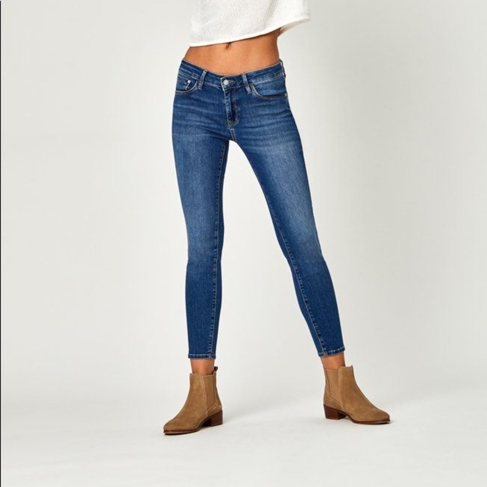 Mavi Jeans Co. Adriana Mid Rise Super Skinny Jeans 26
